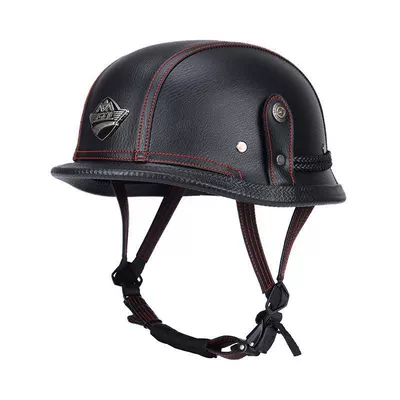 Motosiklet dəbilqələri – Helmet - m55-56-black-and-red-line-single-helmet-limited-time-carnival