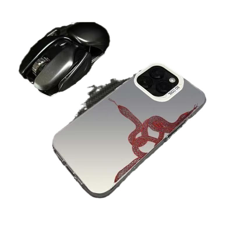 Nueva serpiente roja europea y americana para iPhone 16 funda para teléfono móvil 11 Apple 15promax/14 art 13pro12