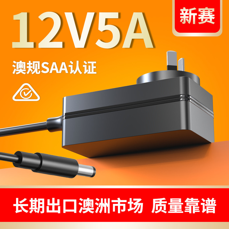 12V5A Power Adapter Australian Standard Saa Certified 60W Water Pump Water Purifier Lamp with 24V2.5A Switching Power Supply
