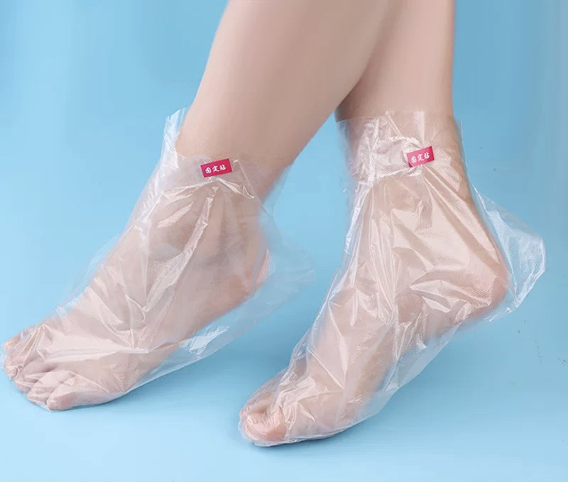 일회용 발 필름 100 [고정 풀 부착]]