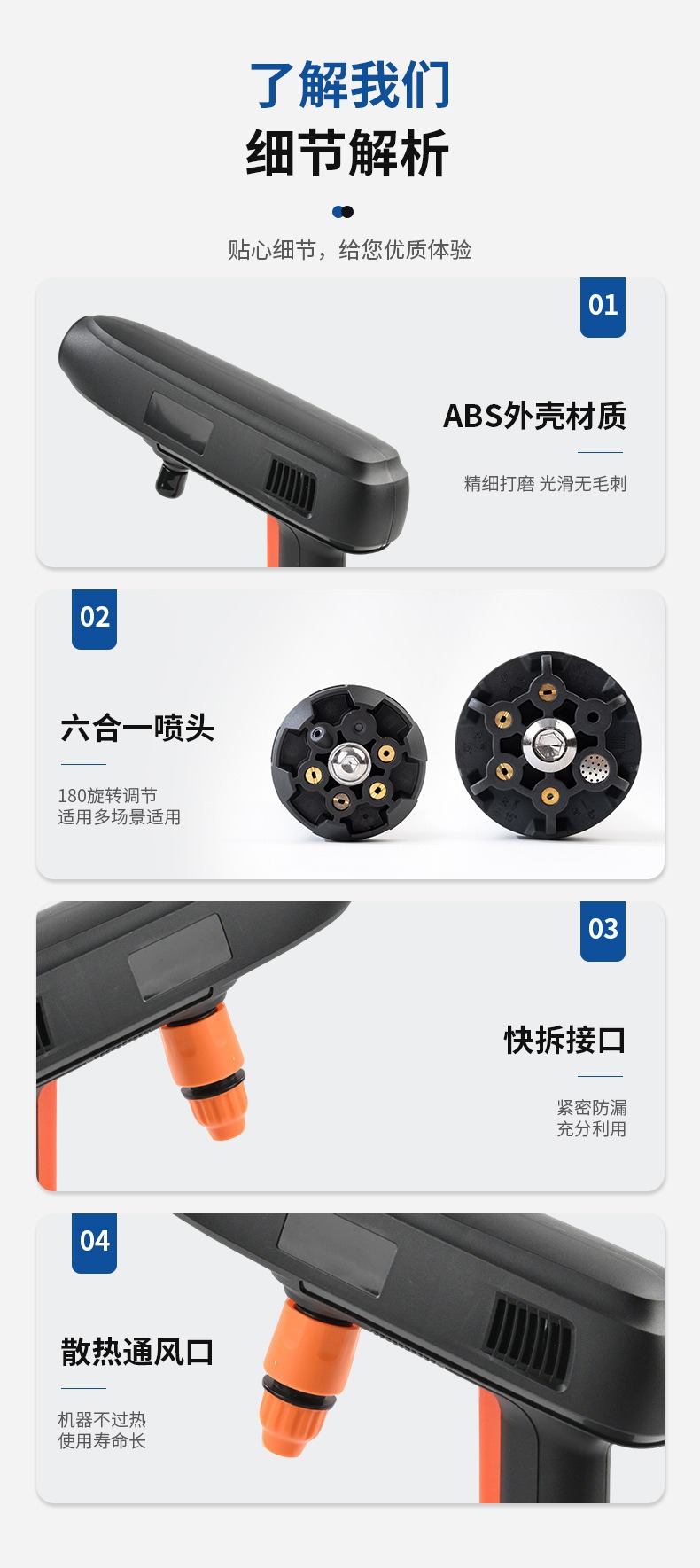 Household High-Pressure Car Washing Tool, Water Gun, Lithium Battery Portable Cleaning Machine, Spray Gun, High-Power Wireless Car Washing Machine Wholesale