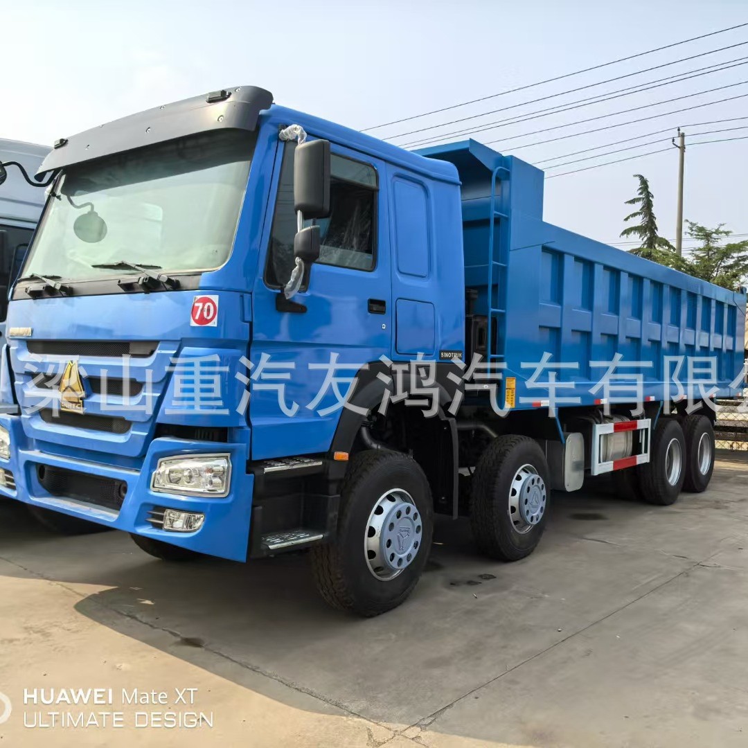 Sinotruk Howo Refurbished Dump Truck Rear Eight-Wheel Engineering Dump Truck Overseas Supply of Second-Hand 8*4 Earthmoving Truck
