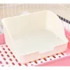 Большой, Белый, Квадратный туалет (кролик)