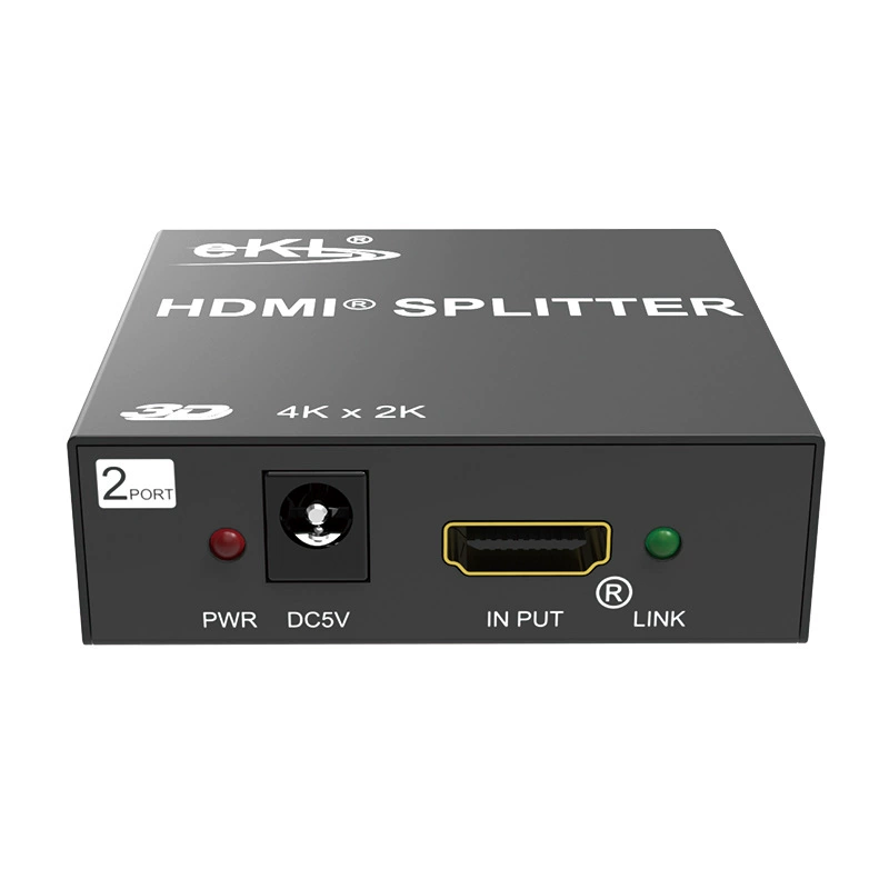 Разветвитель HDMI eKL MiniHS102: 1 вход 2 выхода, 4K TV, 3D видеоразветвитель