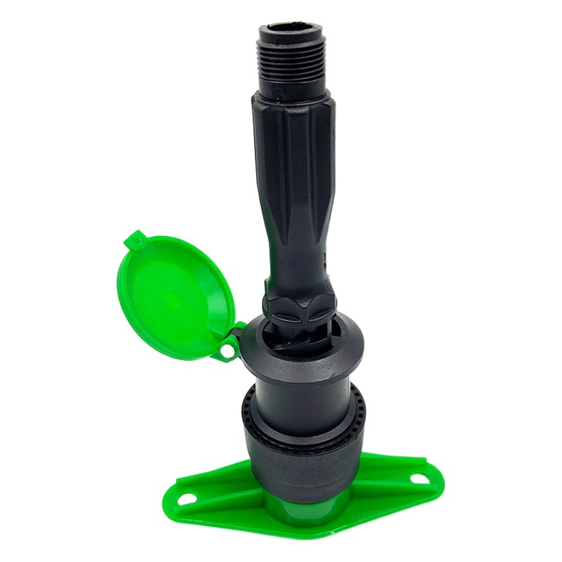 Fábrica al por mayor de 6 minutos de plástico de 1 pulgada válvula de admisión de agua de admisión rápida de agua conector de tubería de agua de varilla para jardín de riego verde