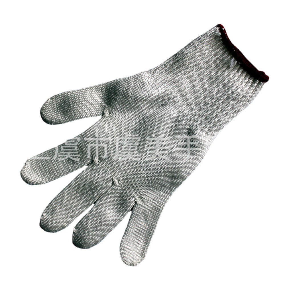 厂家10针织批发包覆钢丝手套 微渐抗切割防割包超细钢丝手套