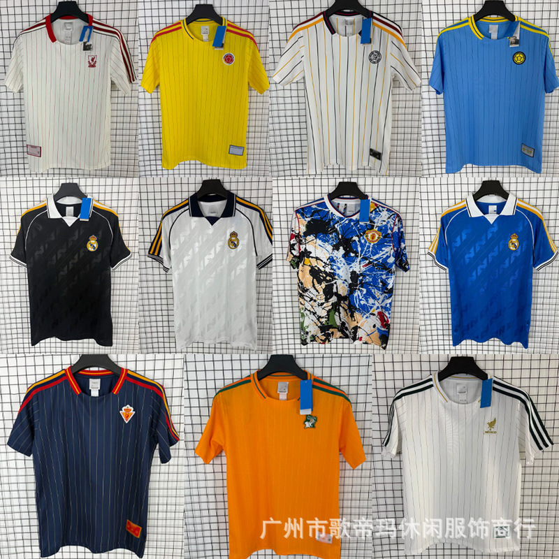 25-26 Season Football Jerseys Casual T-Shirts Training Wear Manchester United Chelsea Arsenal Real Madrid Boca Flamengo