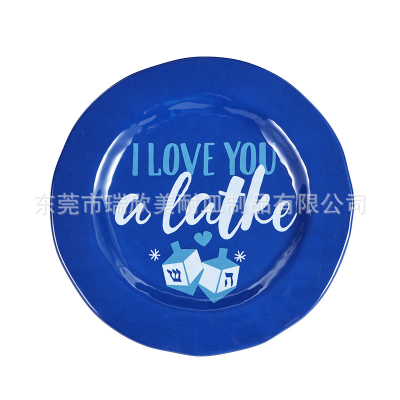 Christmas Tableware Set 6.5 British Wide-Brimmed Melamine Relief Disc Afternoon Tea Tray Steak Plate Christmas Snack Plate Christmas Tableware Set 6.5 British Wide-Brimmed Melamine Relief Disc Afternoon Tea Tray Steak Plate Christmas Snack Plate