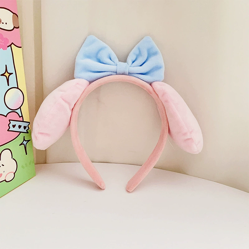 Детский плюшевый ободок (Sanrio), для умывания и декора, мягкий, с героями Kuromi/ My Melody