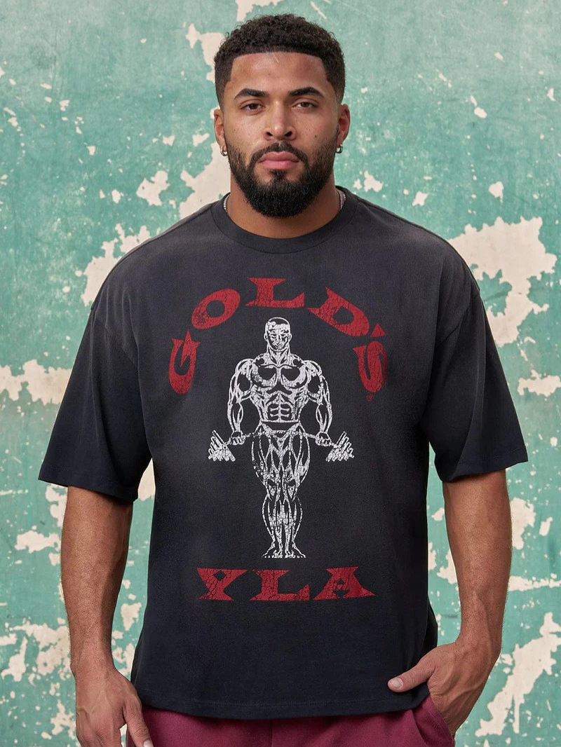 YOUNGLA Sports short T-shirt for gym