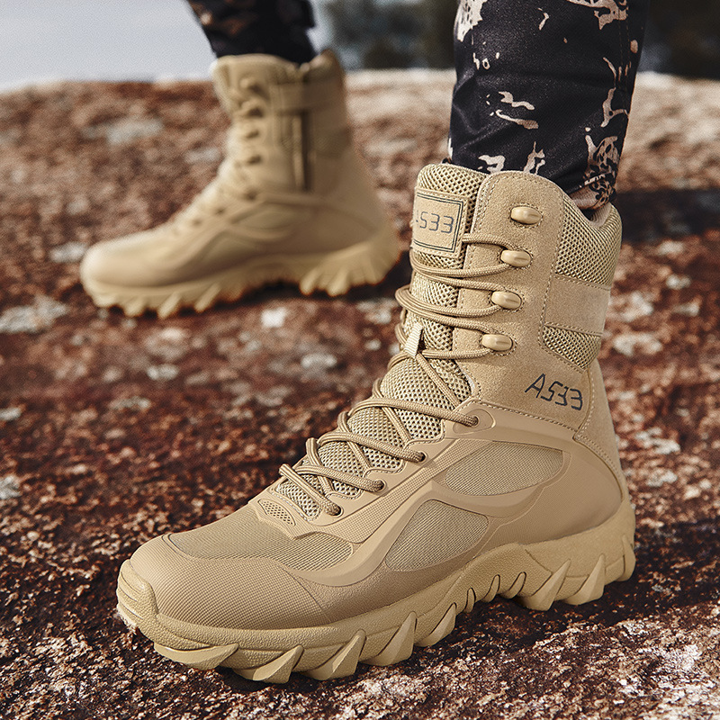 Manufacturer's Dropshipping Popular Military Boots, Tactical Boots, Breathable High-Top Boots, Outdoor Men's Shoes, Desert Boots, Combat Boots