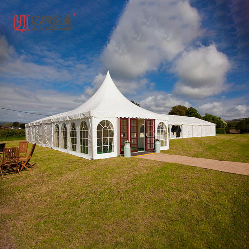铝合金欧式展览篷房 尖顶户外篷房四角户外景区遮阳活动婚庆帐篷