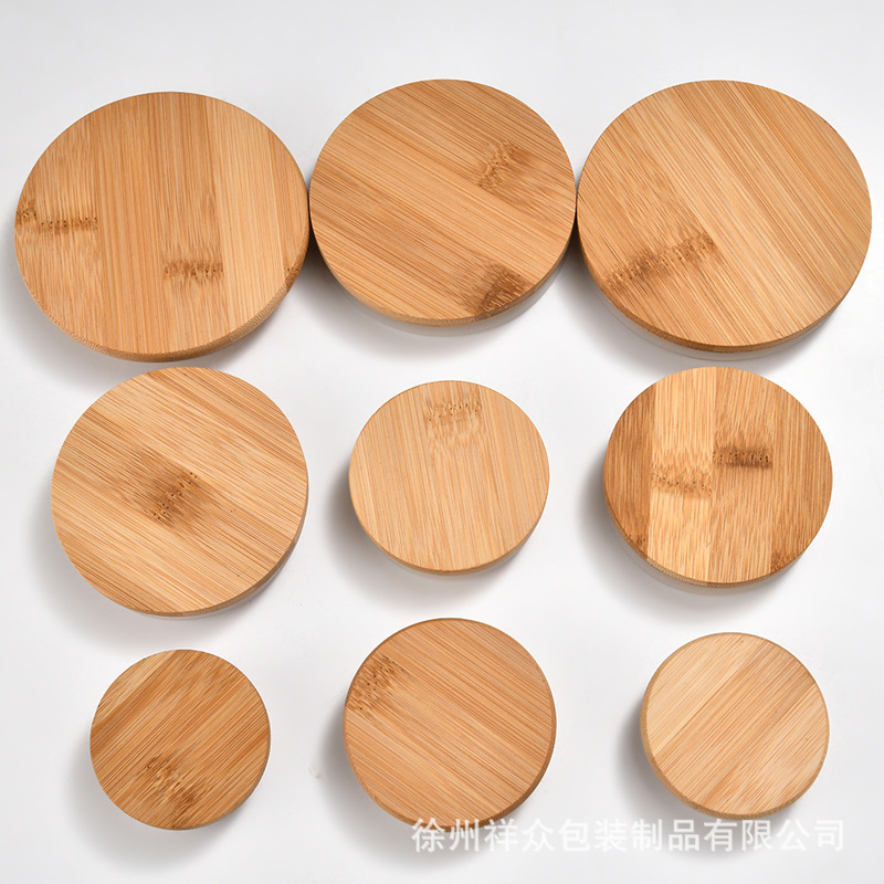 Fabricantes de venta al por mayor taza de cerámica redonda de pino sellado taza cubierta con anillo de silicona de grado alimenticio cubierta de madera impresa logotipo