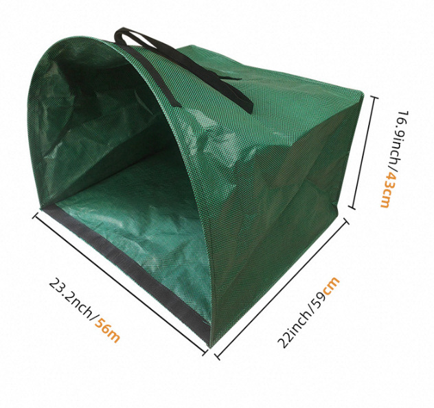 Bolsa extra grande y reforzada para recoger hojas, bolsa de basura impermeable de PP de forma cuadrada, bolsa de almacenamiento para jardinería y compostaje de ramas y hojas. image 29