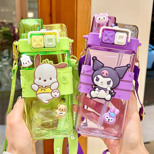 Sanrio Pacha Dog Children's Water Cup Summer Cute Girl Double Drinking Cup Portable Kindergarten School Special Cup