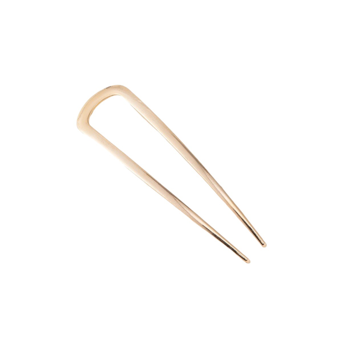 Horquilla de pelo corta en forma de U para mujeres simple y moderna horquilla de pelo de metal puede ser un disco de bola cabeza de aleación de horquilla de pelo lisa para mujeres