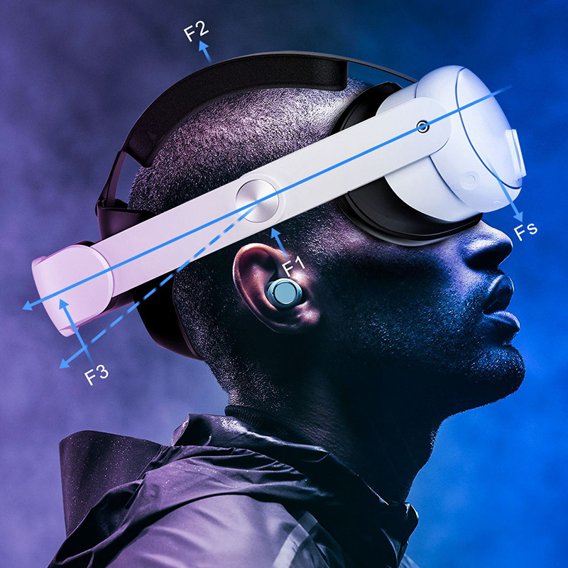 Oculus quest3 cabeza desgaste VR cabeza desgaste gafas VR accesorios cómodo reemplazable ajustable desgaste de la cabeza