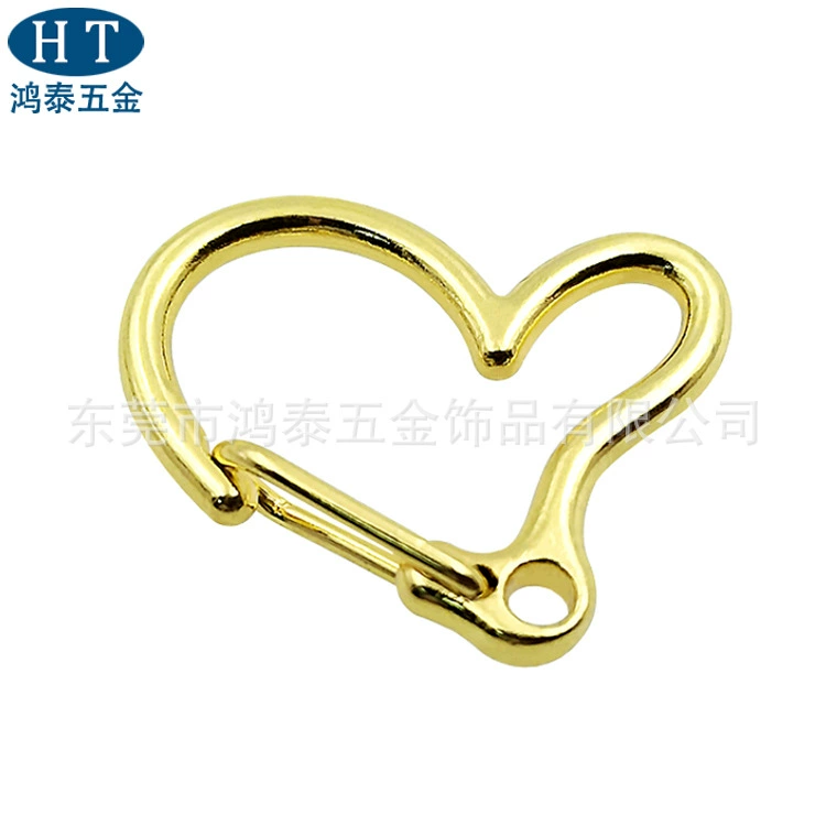 Keychain heart shaped, accessory, golden accessories, DIY