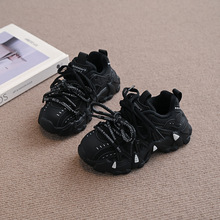 儿童运动鞋冬季新款女童休闲鞋软底男童老爹鞋中大童鞋百搭厚底鞋