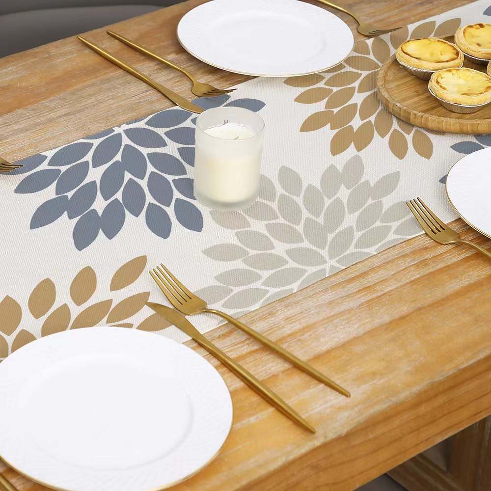 Camino DE MESA DE LINO Morandi estilo serie impreso mesa de comedor tela decorativa Amazon sala de estar mesa de café pasillo mantel transfronterizo image 5