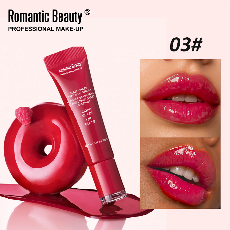 Lápiz labial explosivo transfronterizo, aceite de labios coloreado, brillo de labios, agua hidratante para labios, crema hidratante para labios ligera y brillante, personalización OEM