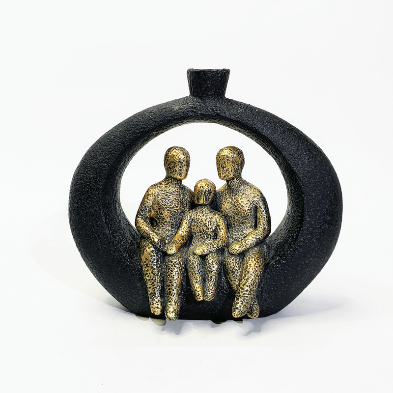 Cross-Border Family of Three Character Statue Resin Ornaments for Home Decor, Simple Decoration, Mother's Day Holiday Gift Cross-Border Family of Three Character Statue Resin Ornaments for Home Decor, Simple Decoration, Mother's Day Holiday Gift
