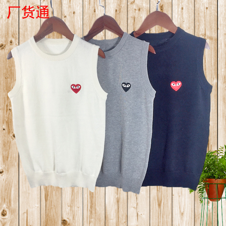 children Park service student sweater Sweater Trend T-shirts Cotton Vest vest school uniform College wind customized wholesale