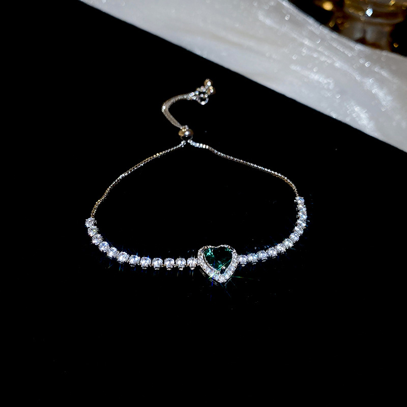 2025 nueva pulsera de diseño de amor de diamantes de color pulsera de moda exquisita ins joyería de alta calidad de lujo ligero al por mayor