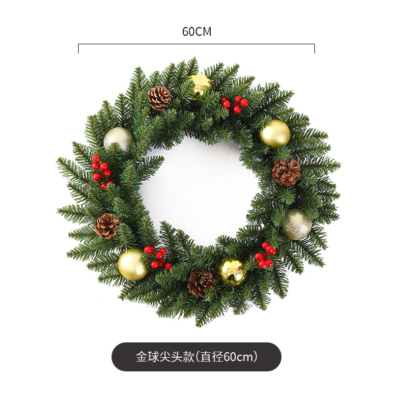 Navidad guirnalda 30/40/50/60cm árbol de Navidad Festival decoración regalo creativo decoración colgante diseño de la escena de la decoración