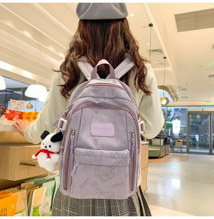 2024 New Large Capacity Stylish Backpack Daily Versatile Men and Women Backpack High School Student Campus Student Bag