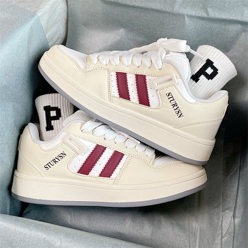 2025 otoño nuevo suela gruesa súper versátil zapatos de pan de pareja coreano super caliente estudiantes zapatos deportivos casuales bajos