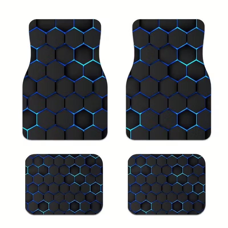 Cross-Border Dropshipping of Crystal Velvet Dirt-Resistant and Easy-Care Floor Mats, Four-Piece Set of All-Season Car Floor Mats, Available for Dropshipping