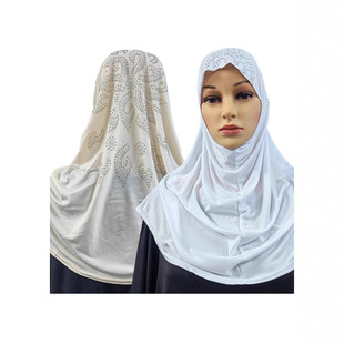 Southeast Asian National Costume Headscarf Ladies Ice Silk Small Cap Hijab