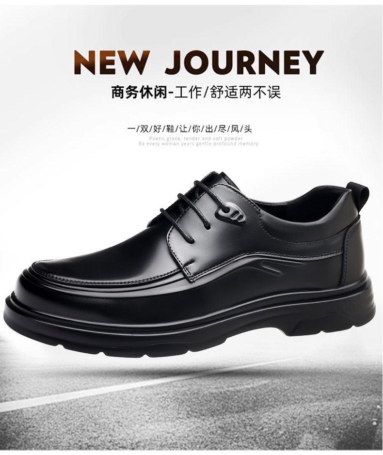 Giày da nam derby mũi nhọn đế mềm chống trượt, giày công sở đi làm dự tiệc — G28619 Màu nâu, G28619 Màu đen chi tiết 2