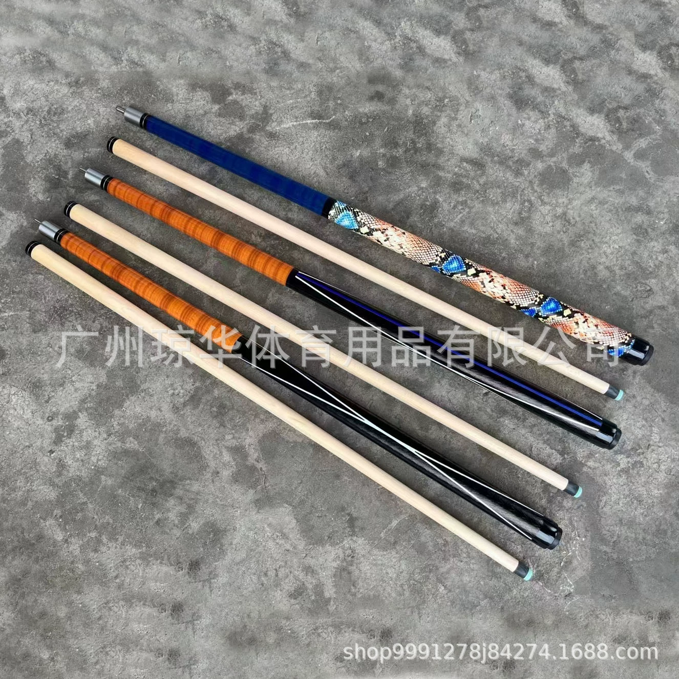 Три секции джамперного клюшки Бильярдный клюшки Девять шариков джамперного клюшки