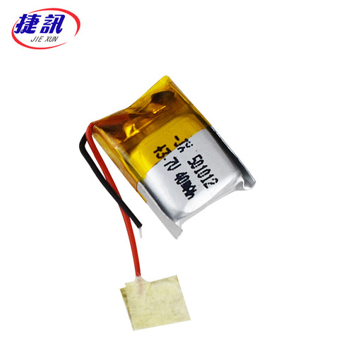 3.7V 501012 40mAh 4.2V TWS Bluetooth Lithium Battery Rechargeable with Protection Board Ultra Small Cell