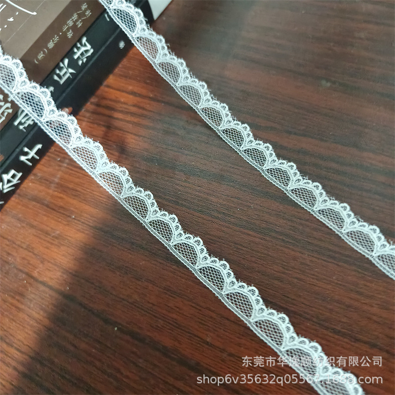 Table Version Elasticless Lace Lace 1.0cm Fashion Children's Clothing Accessories Mosquito Net Curtain Toy Elasticless Lace Fabric