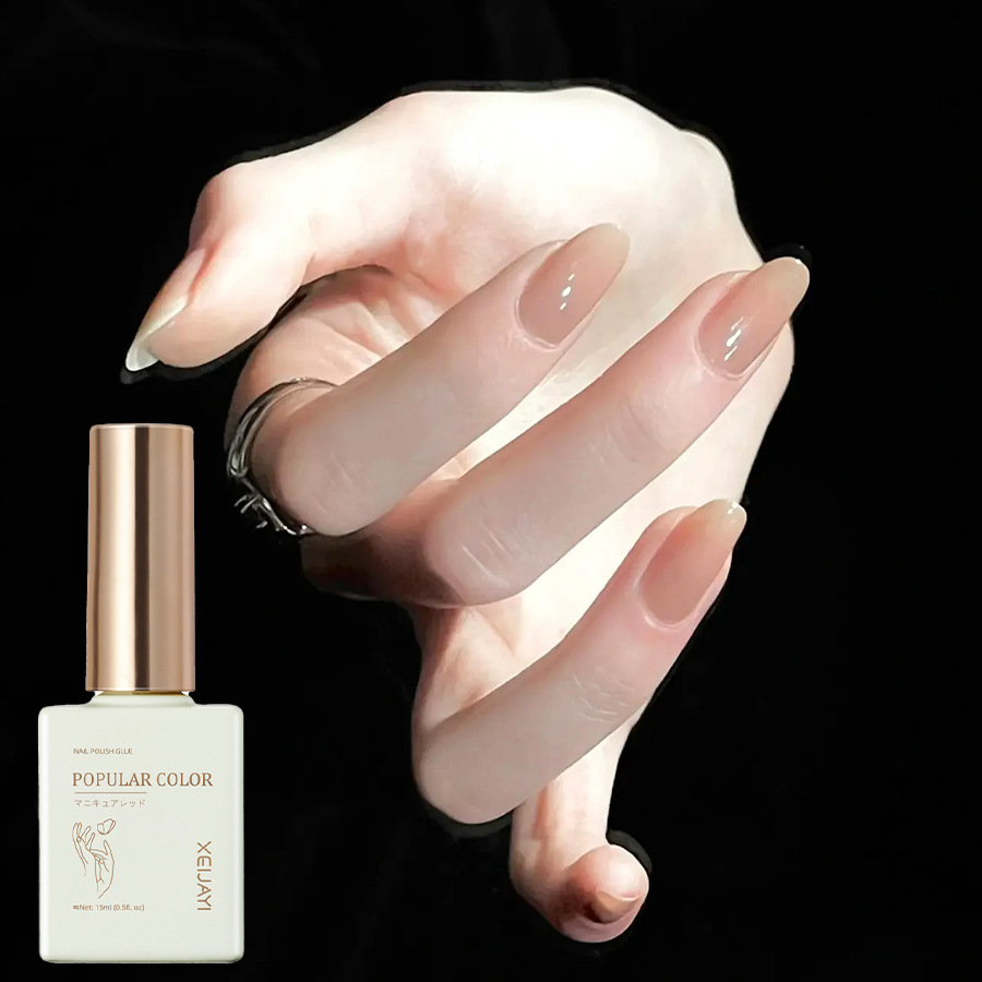 Pure Color new white nail polish glue nude transparent nail polish shop special high-grade nail polish lasting firm Factory wholesale