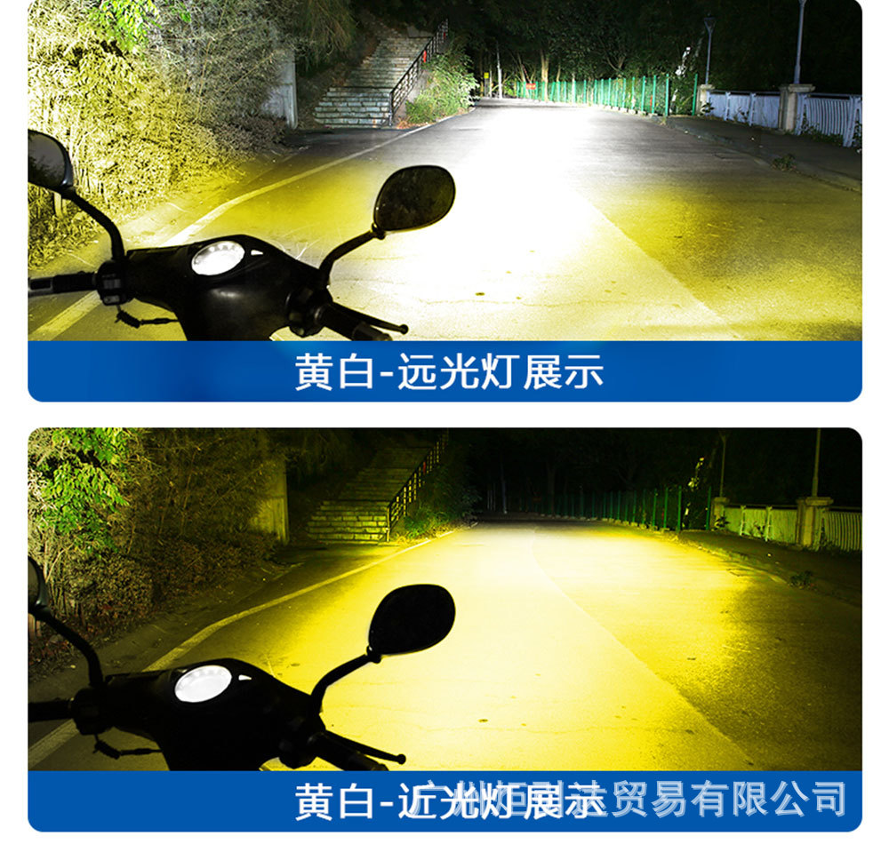 New T19 Motorcycle LED Spotlight P15D BA20D H4 Motorcycle Headlight Lens Headlamp Spotlight