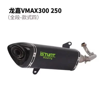 ie 300 250 Motorcycle: Exhaust pipe - longjia-vmax-300-250-full-section-stainless-steel-style-four