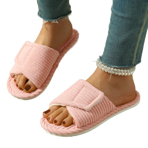Manufacturers directly supply foreign trade new velcro slippers for women, spring, summer, autumn and winter indoor home indoor slippers wholesale