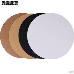 Round Cardstock: White, Black, and Double-Sided Thick Hard Cardstock in 25/29/36 cm; Also Available as Round Kraft Paper for Painting