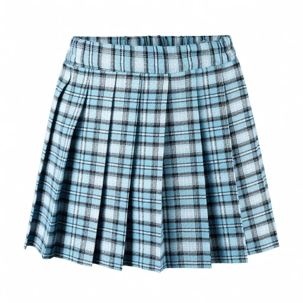 Demi-season student pleated skirt
