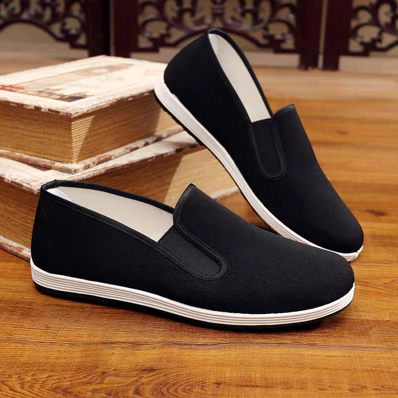 Spring and Autumn Old Beijing Cloth Shoes Men's Soft Sole Non-slip Breathable Dad Shoes Single-layer Shoes Middle-aged and Elderly Men's Casual Black Cloth Shoes Spring and Autumn Old Beijing Cloth Shoes Men's Soft Sole Non-slip Breathable Dad Shoes Single-layer Shoes Middle-aged and Elderly Men's Casual Black Cloth Shoes
