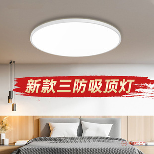 Balcony Led Three-Proof Ceiling Lamp Ultra-Thin Energy-Saving Bedroom Simple Modern Aisle Bathroom Home Led Eye Protection Lamp