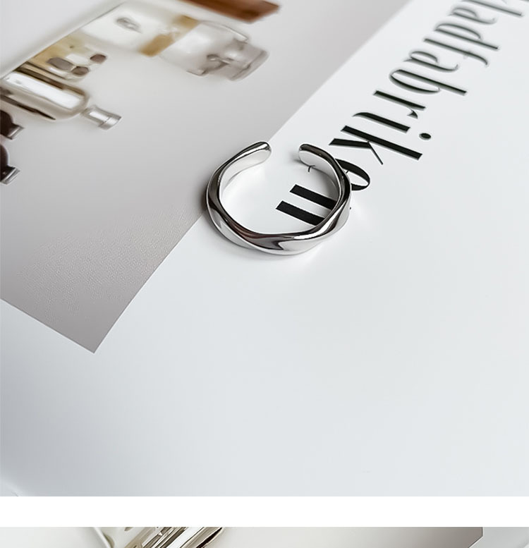 Mobius Strip Women Couples, Unique And High-end Twisted Wave Index Finger Ring For Men_voghion.com