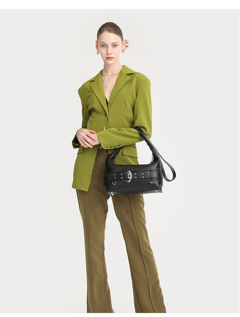 Fashionable Women's Shoulder Bag Simple Retro Niche Handle Bag_voghion.com
