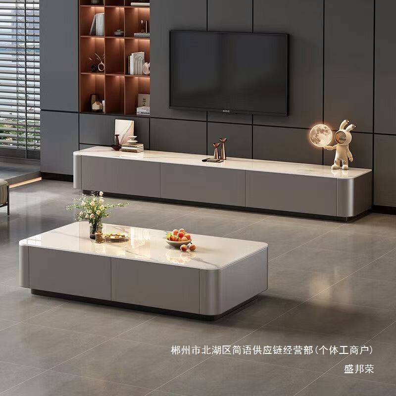 Fábrica directa sin instalación de mesa de té sala de estar mesa de té doméstica de piso pequeño tipo de mesa de té moderna mesa de té de lujo ligera