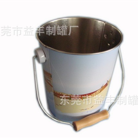 冰桶厂家供应彩印马口铁手挽铁桶镀锌铁手挽冰桶