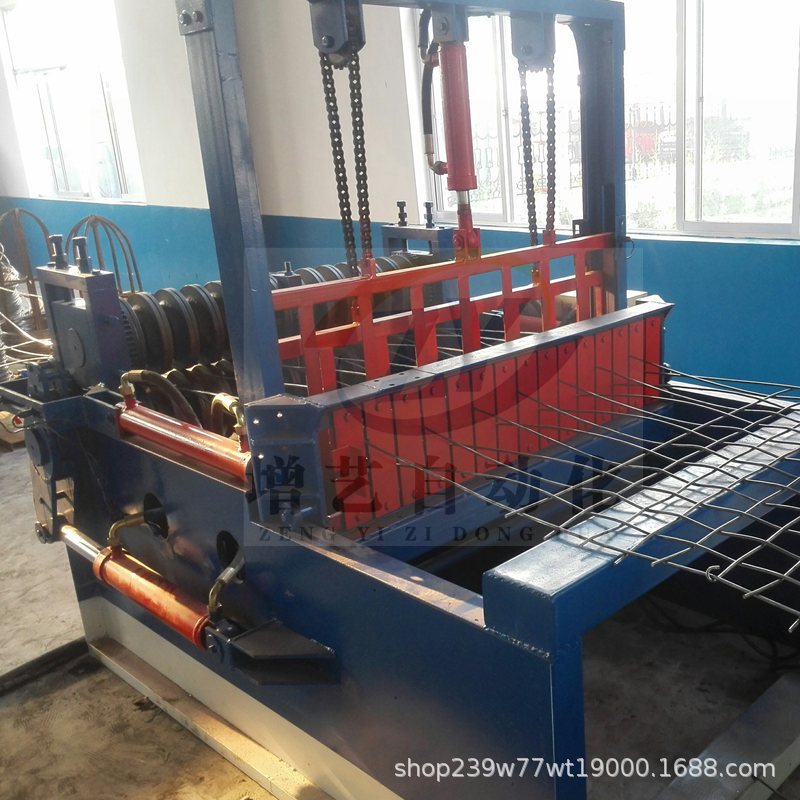 钢筋网编织机钢筋轧花编织焊接设备全自动煤矿支护钢筋锚网机